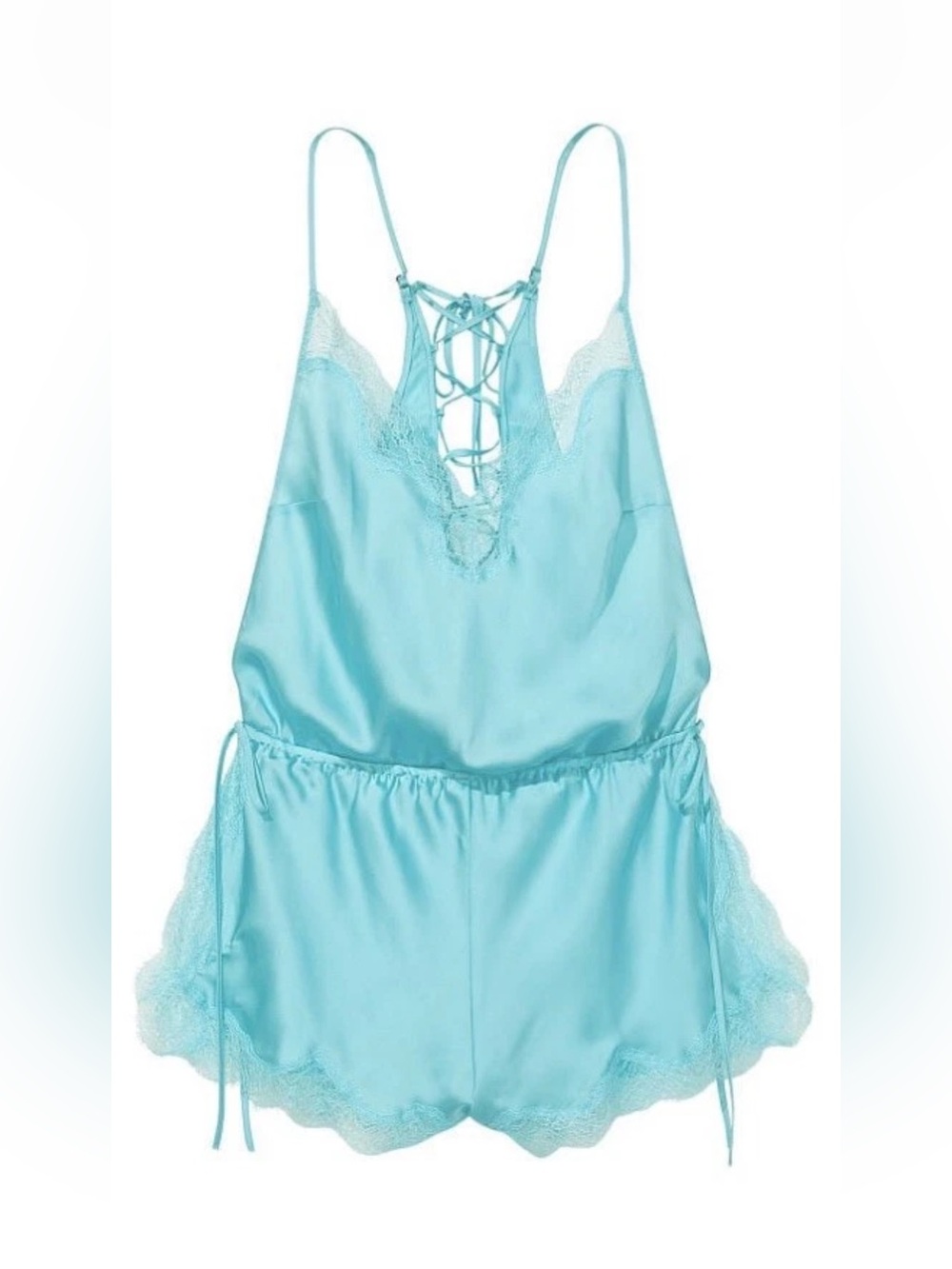 NWT Victoria’s Secret Satin Side-Tie Romper